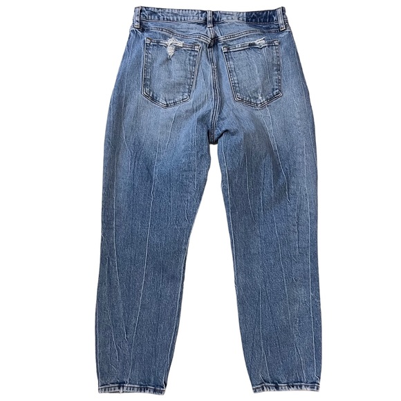 Abercrombie & Fitch Size 31/12 Blue Boho Casual High Rise Mom Denim Jeans - Picture 6 of 11